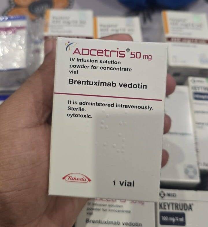 Adcitris 50mg Injection (Brentuximab) imported original cancer medicine in Pakistan available at MedicineWalyDost.com