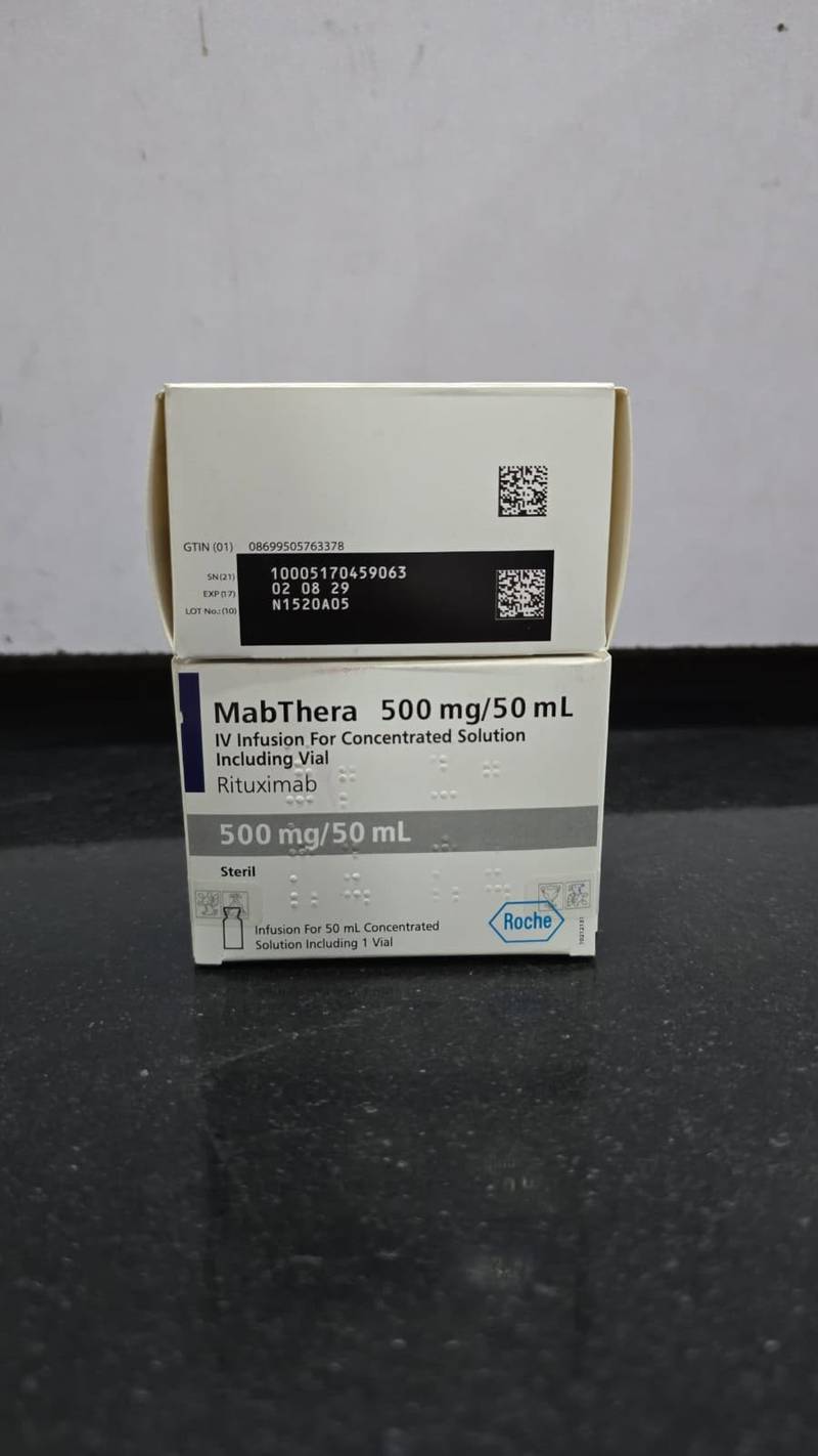 MabThera 500mg injection (Rituximab) MabThera 500mg Injection (Rituximab) by Roche – 1 injection