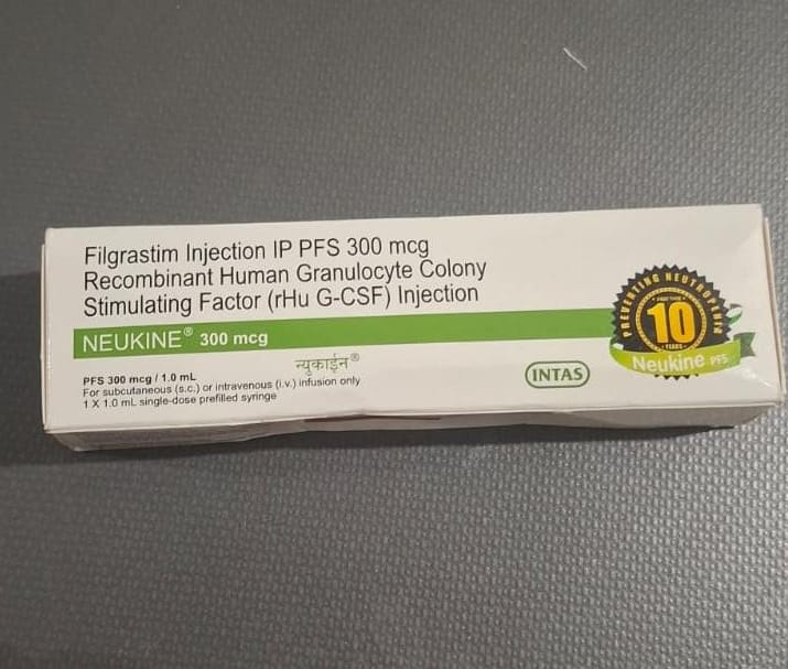 Filgrastim Injection 300mcg G-CSF medicine used to increase white blood cell count in chemotherapy patients
