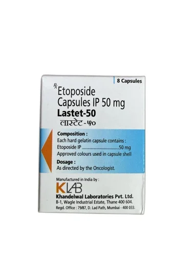 Lastet-50 Capsules (Etoposide 50mg) – Chemotherapy medicine for cancer treatment in Pakistan.