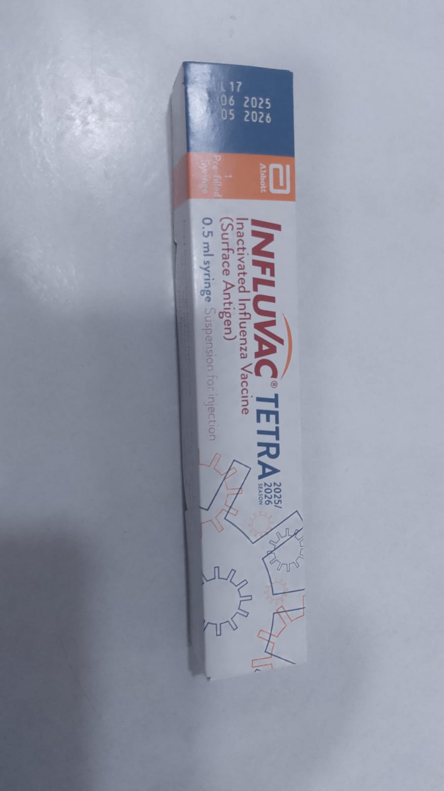 Original Influvac Tetra Flu Vaccine – 2025 Quadrivalent Injection by Abbott – Buy Online in Pakistan at MedicineWalyDost.com with Cold Chain Delivery