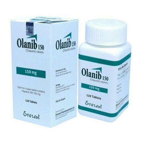 Olanib 150mg Tablet pack – PARP inhibitor for BRCA-mutated ovarian, breast, pancreatic, and prostate cancer.