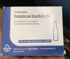 Testosterone Enanthate 250 mg/ml injection vial for hormone therapy and bodybuilding in Pakistan.