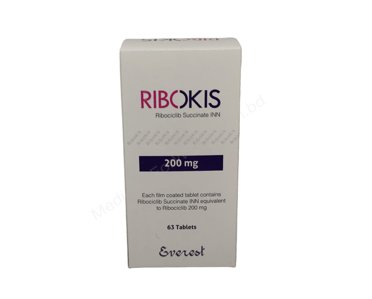 Ribokis 200 mg Tablet (Ribociclib) – Best Price Rs.108,000 in Pakistan | Targeted Breast Cancer Medicine | Buy Online from MedicineWalyDost.com with Fast Delivery and Genuine Quality